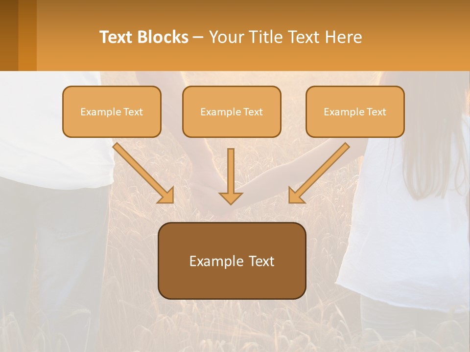 Human Hand Home Holding PowerPoint Template