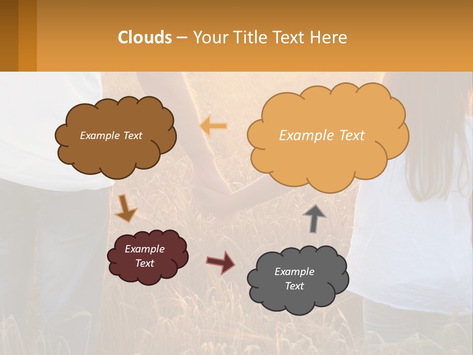 Human Hand Home Holding PowerPoint Template