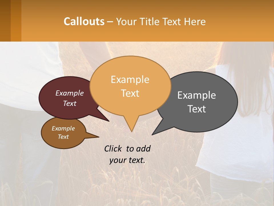 Human Hand Home Holding PowerPoint Template