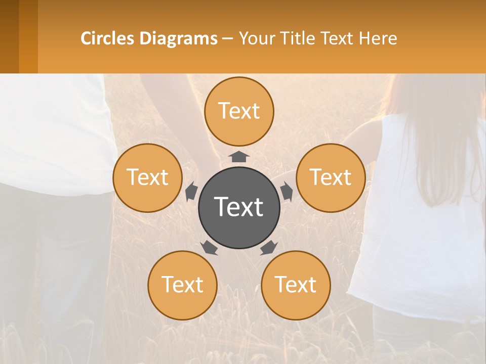 Human Hand Home Holding PowerPoint Template