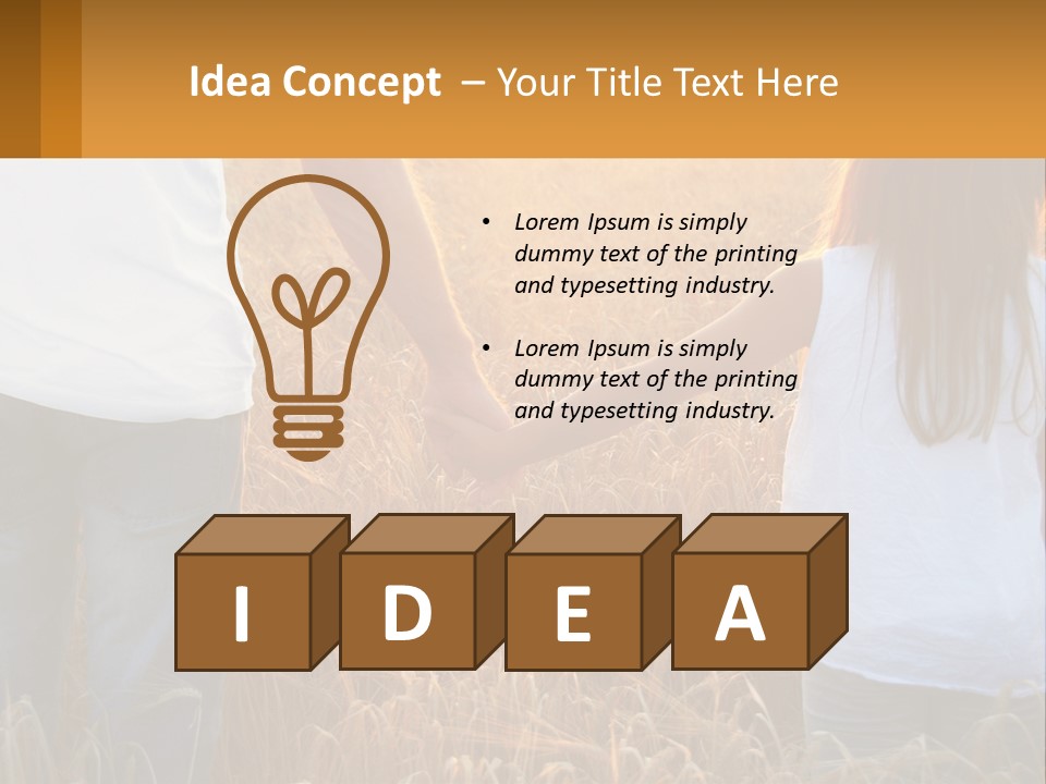 Human Hand Home Holding PowerPoint Template