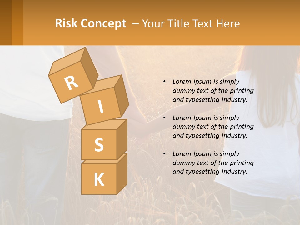 Human Hand Home Holding PowerPoint Template