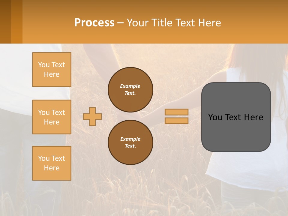 Human Hand Home Holding PowerPoint Template