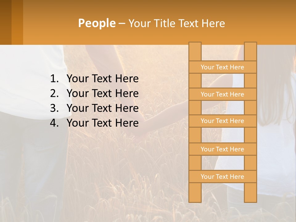 Human Hand Home Holding PowerPoint Template