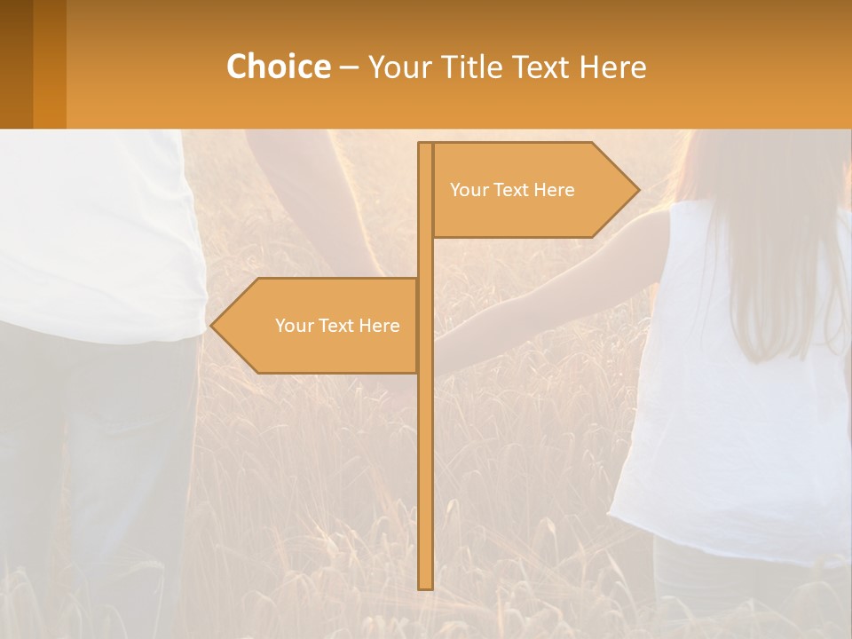 Human Hand Home Holding PowerPoint Template