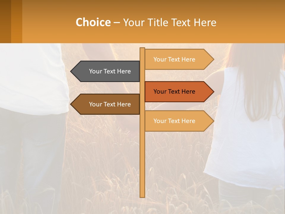 Human Hand Home Holding PowerPoint Template