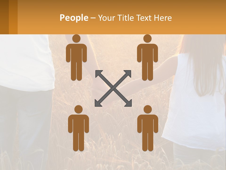 Human Hand Home Holding PowerPoint Template