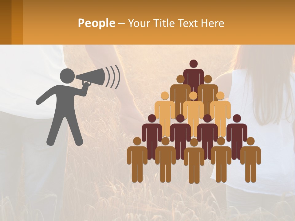 Human Hand Home Holding PowerPoint Template