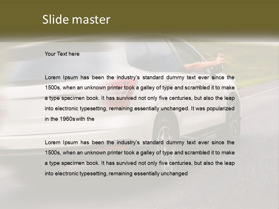 Small Structure Made PowerPoint Template