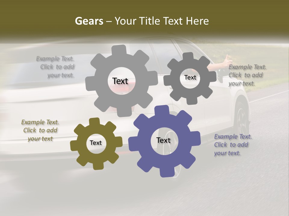 Small Structure Made PowerPoint Template