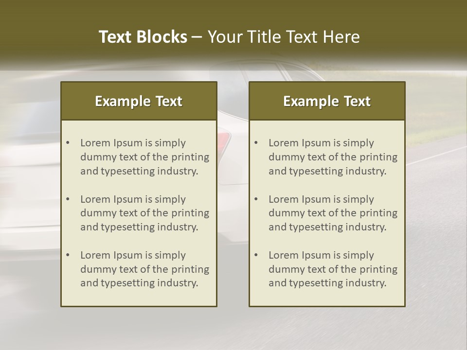 Small Structure Made PowerPoint Template