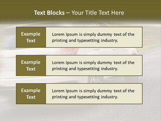 Small Structure Made PowerPoint Template