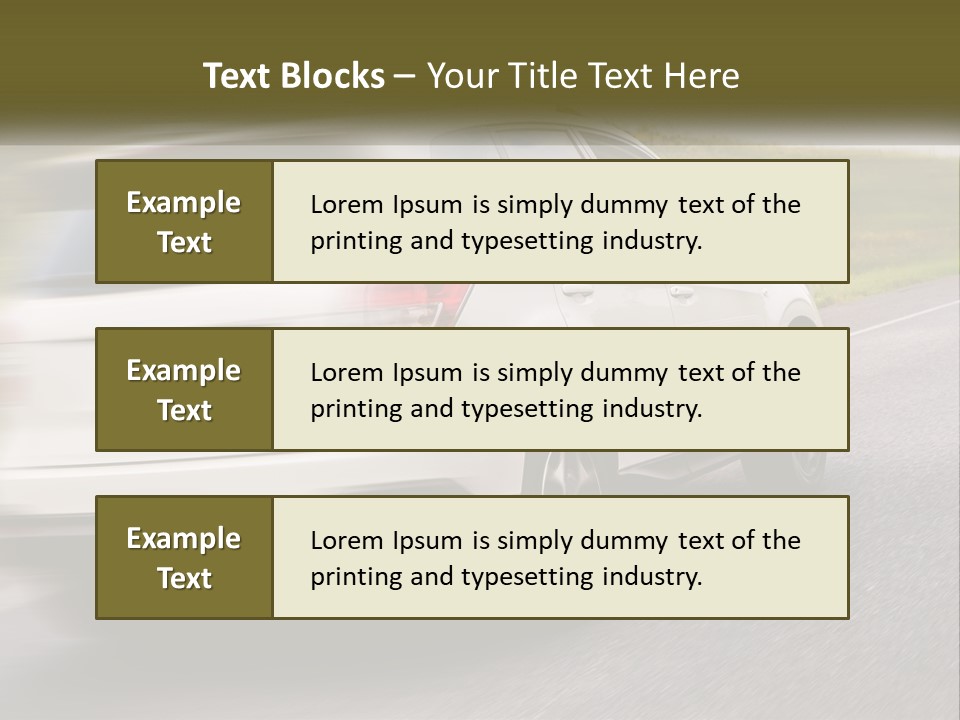 Small Structure Made PowerPoint Template
