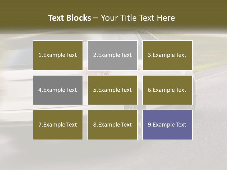 Small Structure Made PowerPoint Template