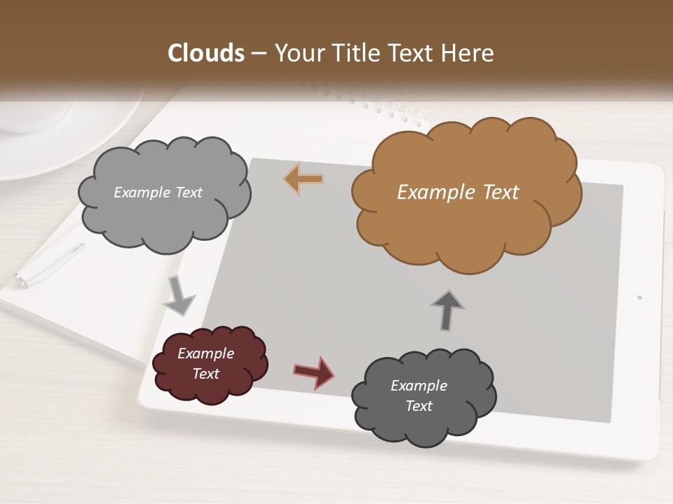 Nature Blue Sky Background PowerPoint Template