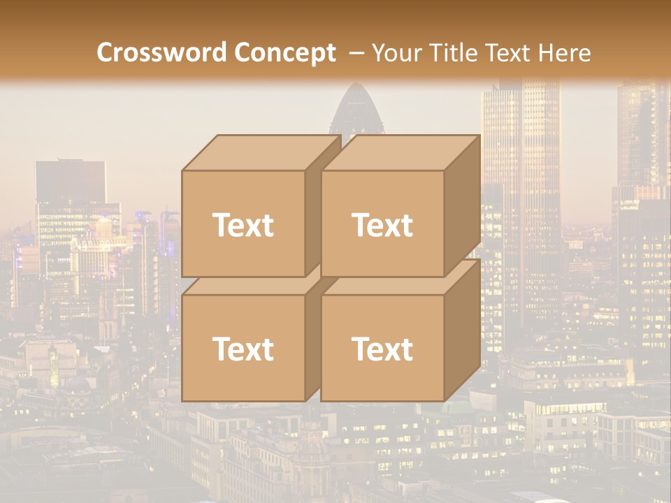 Construction Blue Sky Green PowerPoint Template