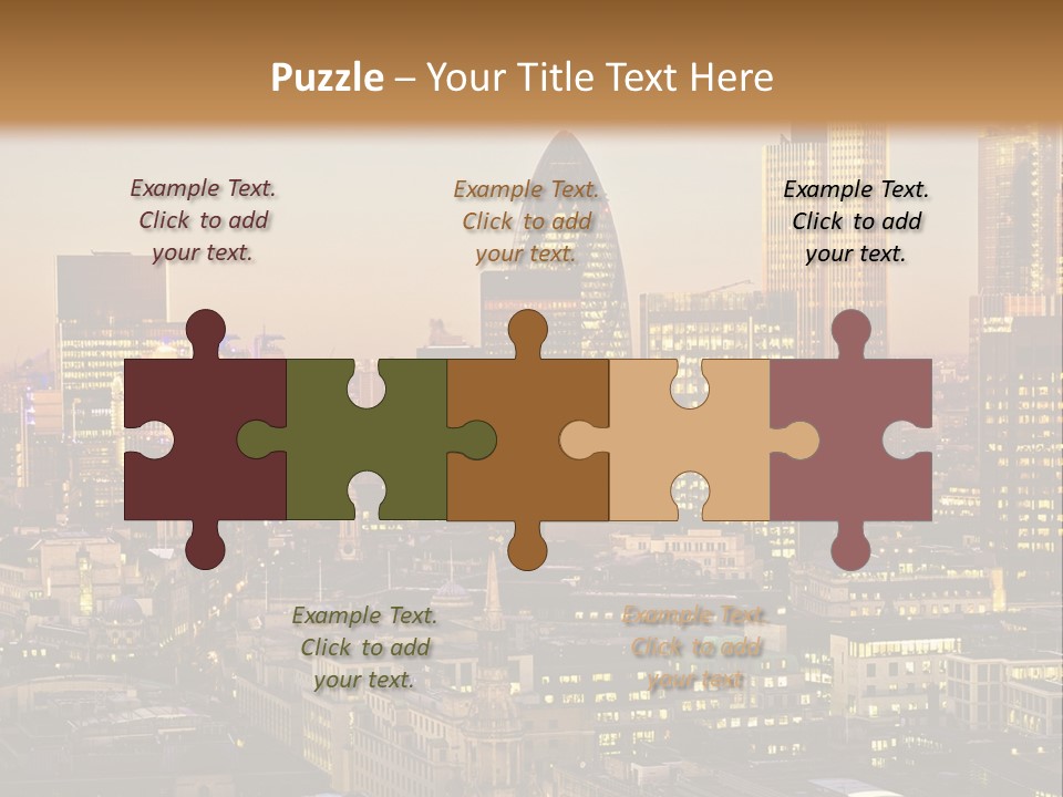 Construction Blue Sky Green PowerPoint Template