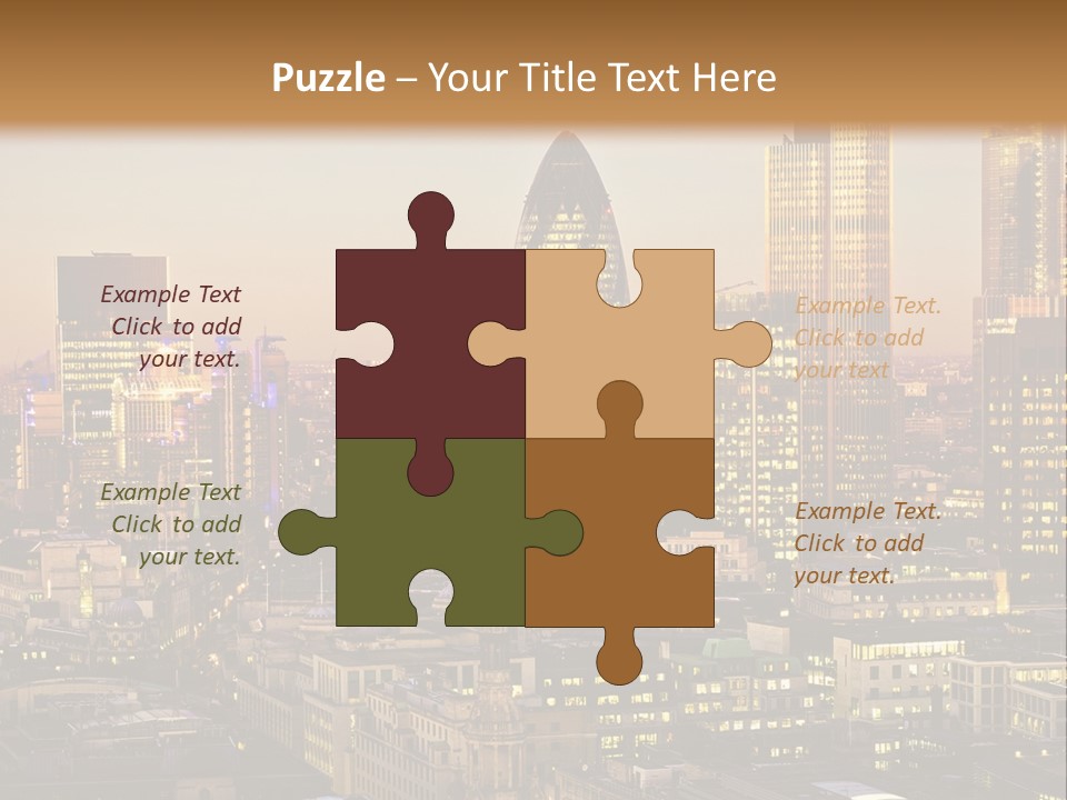 Construction Blue Sky Green PowerPoint Template