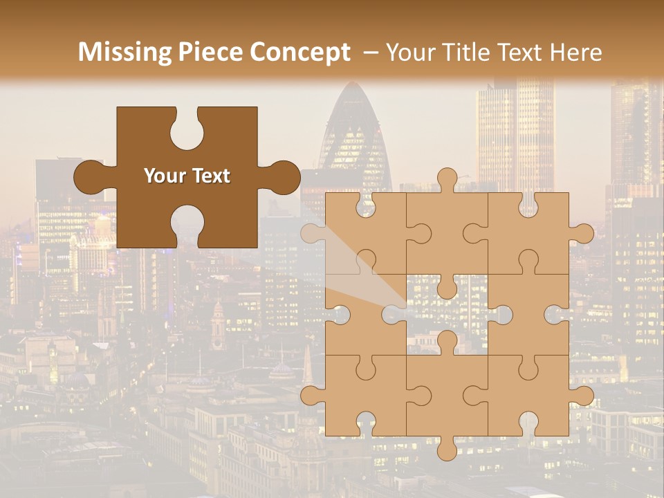 Construction Blue Sky Green PowerPoint Template