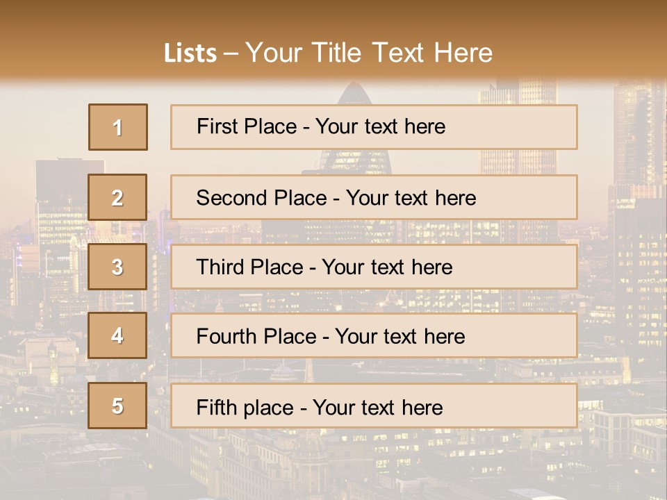 Construction Blue Sky Green PowerPoint Template