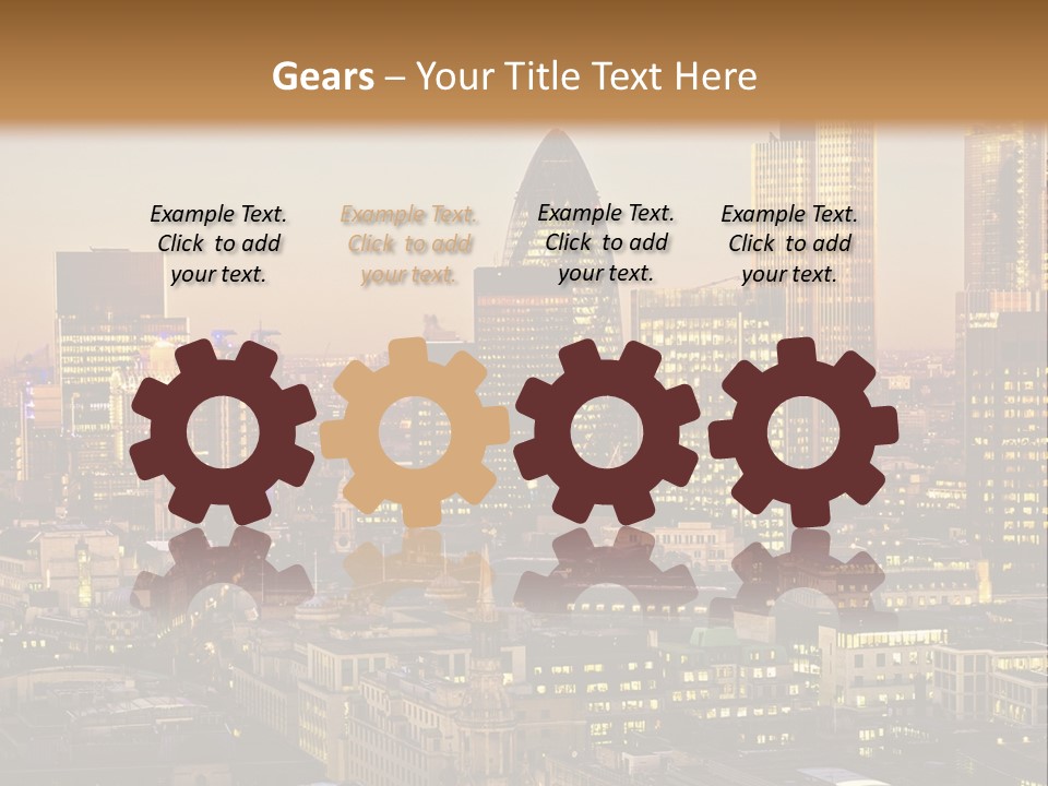 Construction Blue Sky Green PowerPoint Template