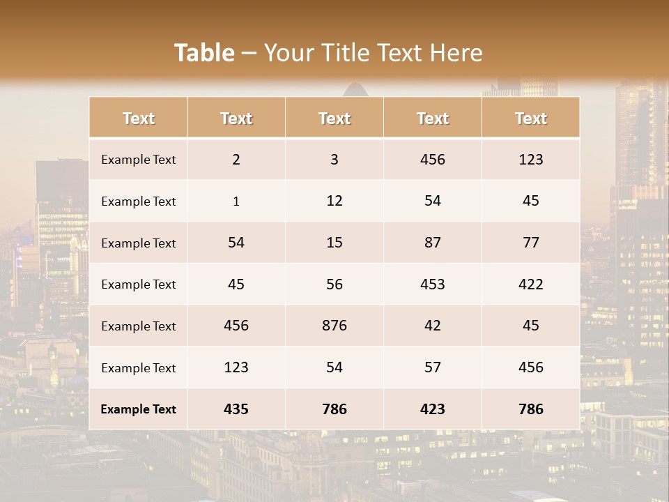 Construction Blue Sky Green PowerPoint Template