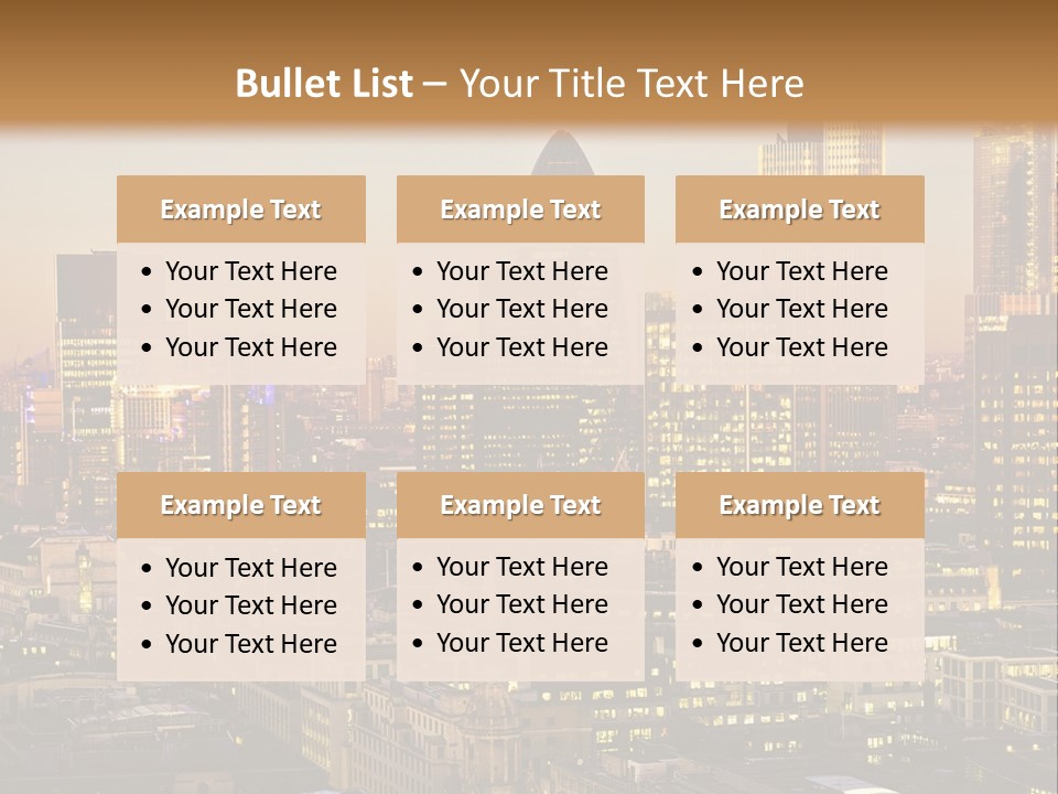 Construction Blue Sky Green PowerPoint Template