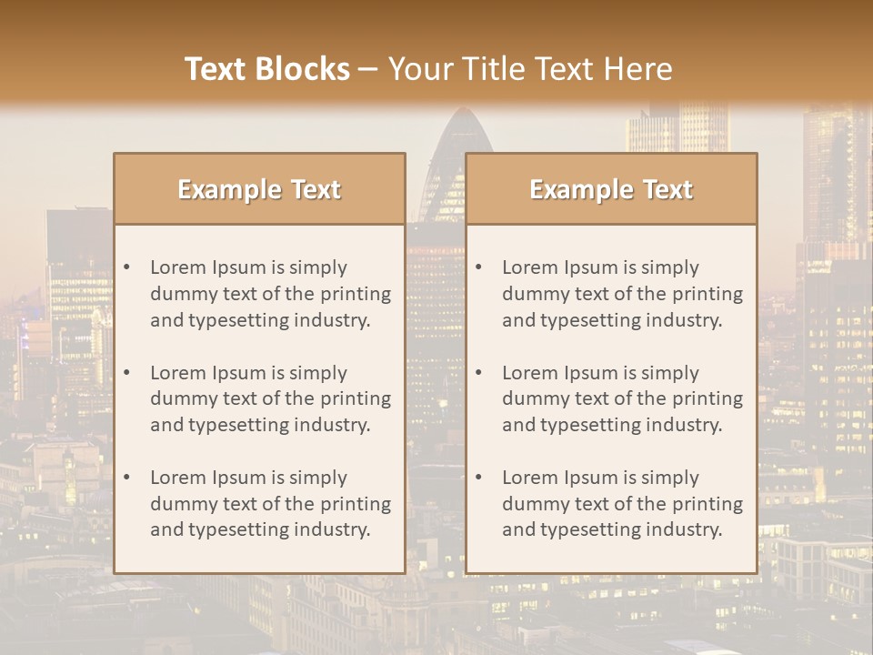 Construction Blue Sky Green PowerPoint Template