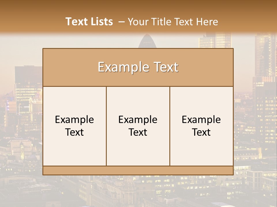 Construction Blue Sky Green PowerPoint Template