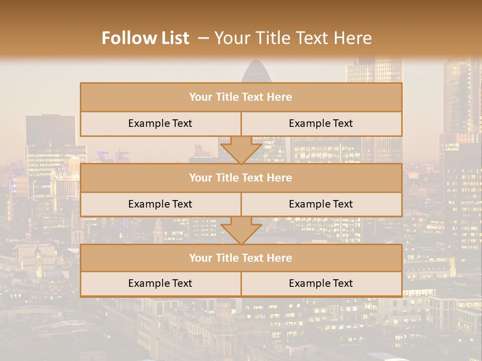 Construction Blue Sky Green PowerPoint Template