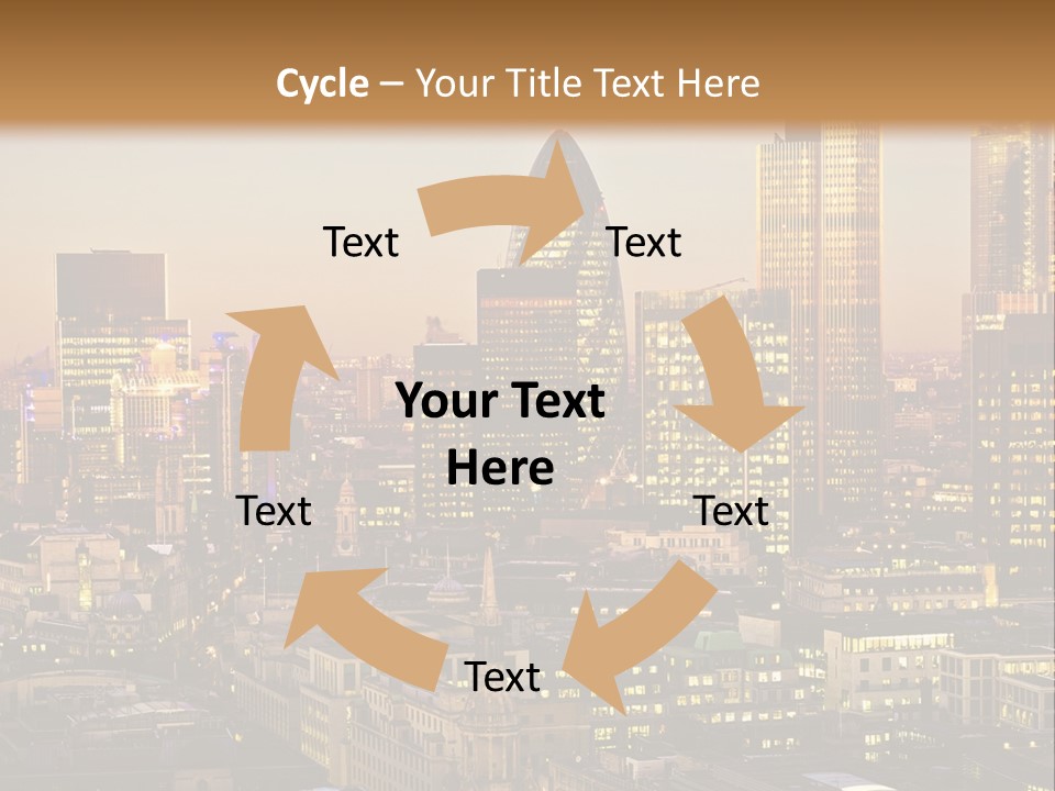 Construction Blue Sky Green PowerPoint Template