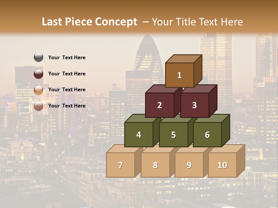 Construction Blue Sky Green PowerPoint Template