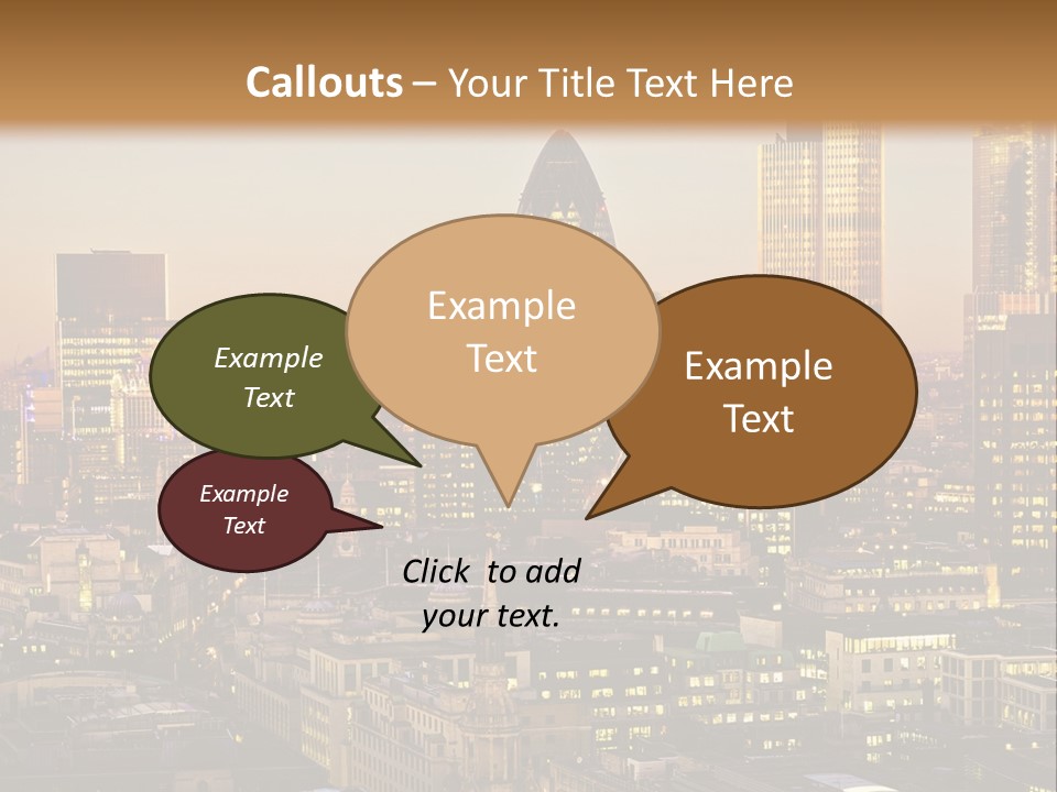 Construction Blue Sky Green PowerPoint Template