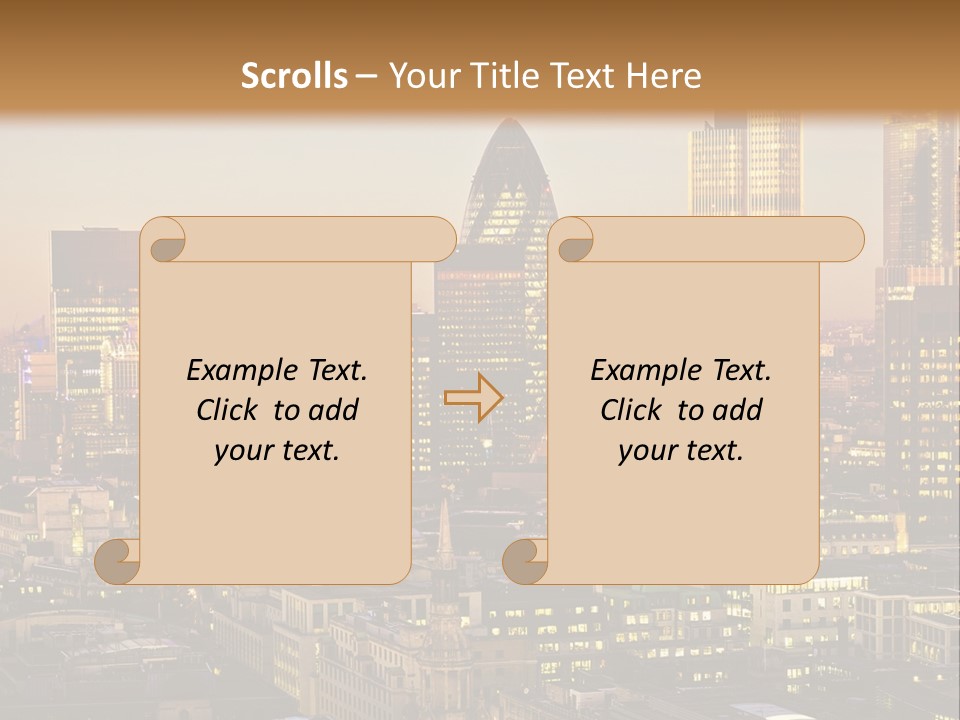 Construction Blue Sky Green PowerPoint Template