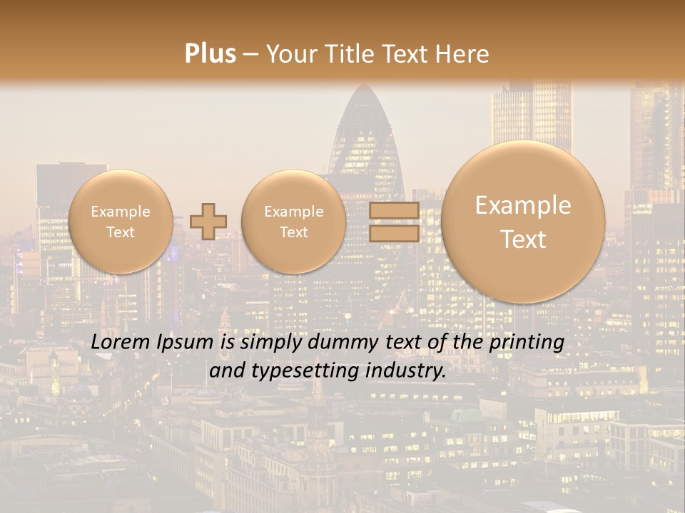 Construction Blue Sky Green PowerPoint Template