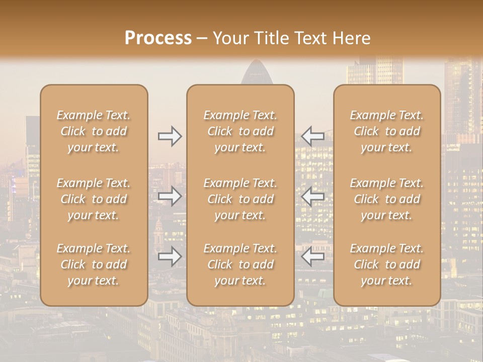 Construction Blue Sky Green PowerPoint Template