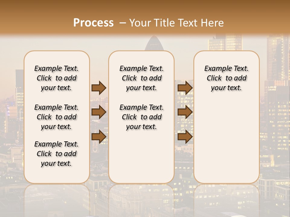 Construction Blue Sky Green PowerPoint Template