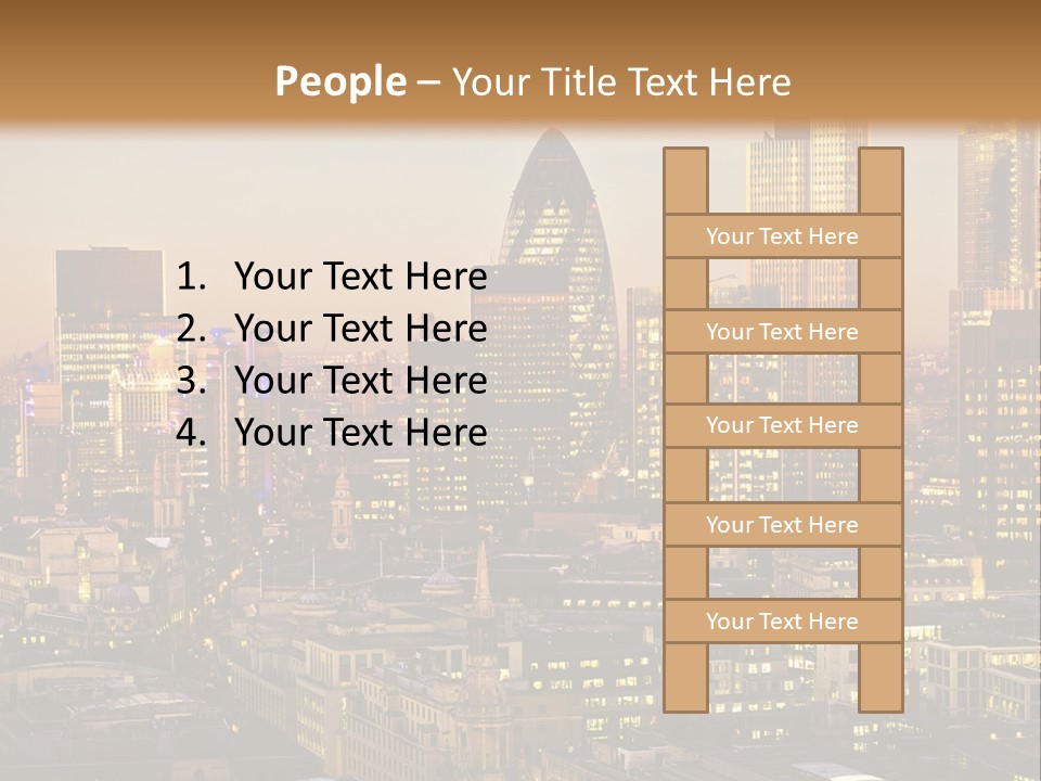 Construction Blue Sky Green PowerPoint Template