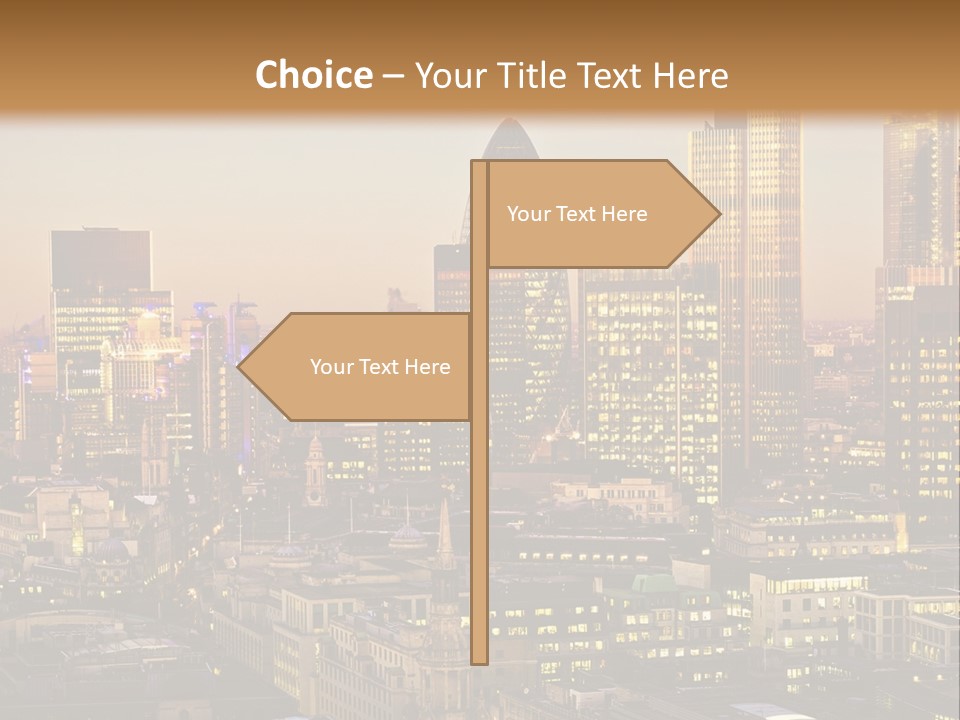 Construction Blue Sky Green PowerPoint Template