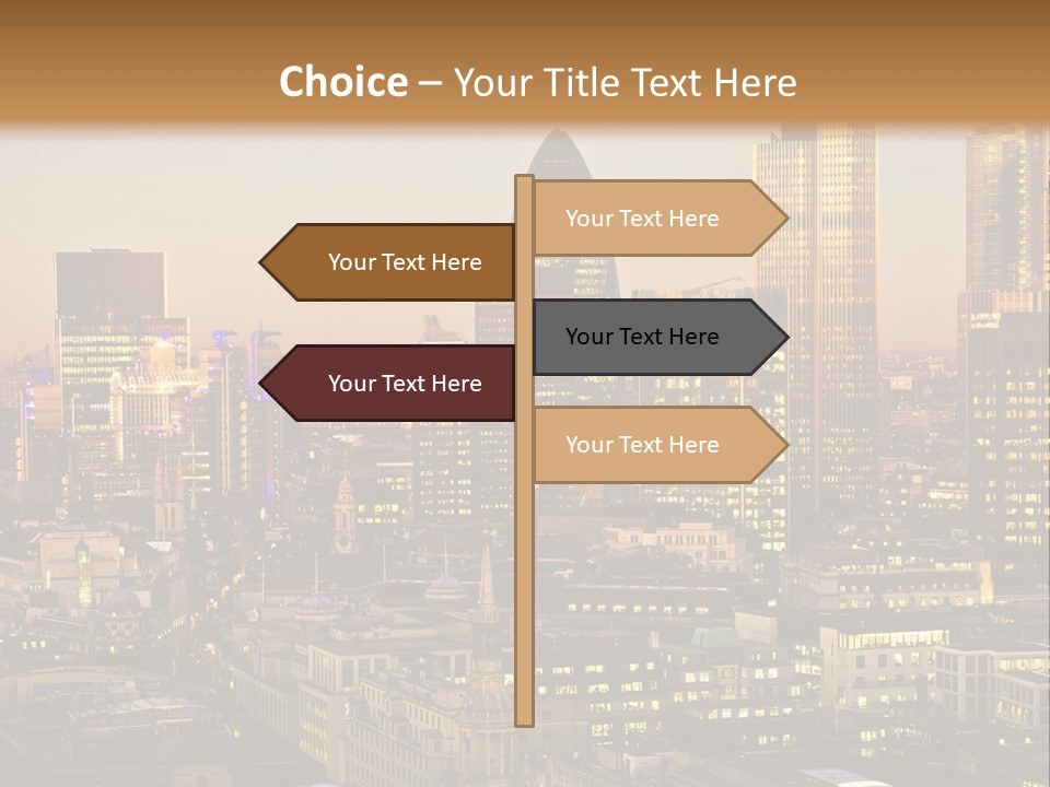 Construction Blue Sky Green PowerPoint Template