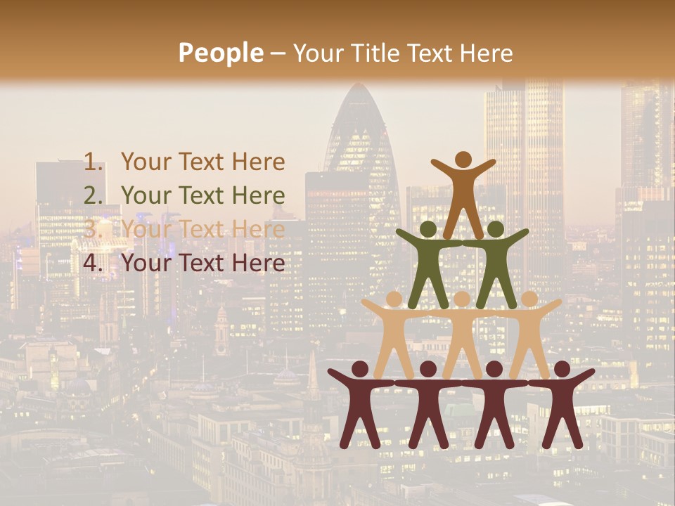 Construction Blue Sky Green PowerPoint Template