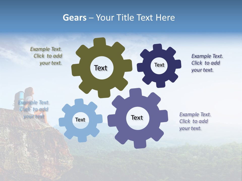 Conceptual Architecture Man PowerPoint Template