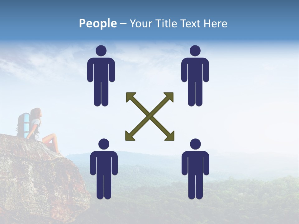 Conceptual Architecture Man PowerPoint Template