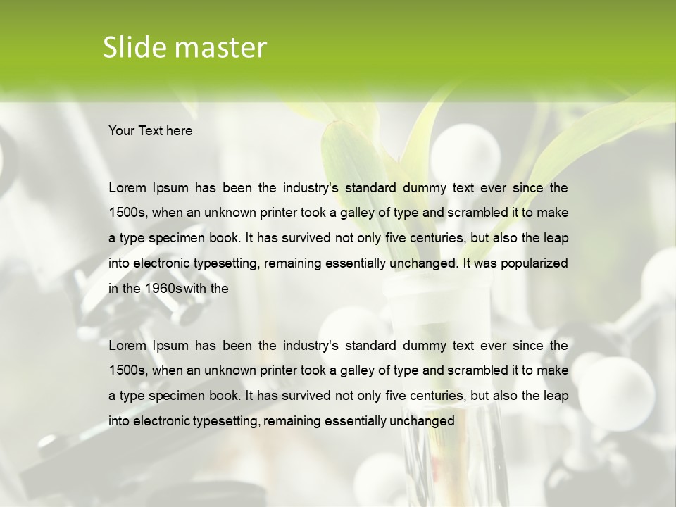 Construct Hand Model PowerPoint Template