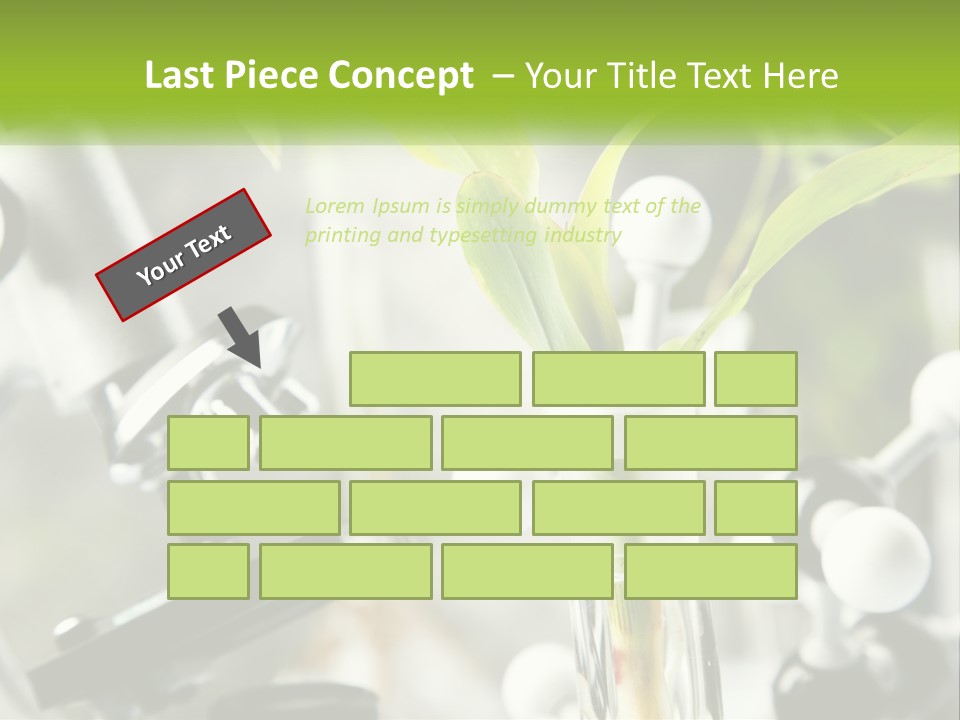 Construct Hand Model PowerPoint Template