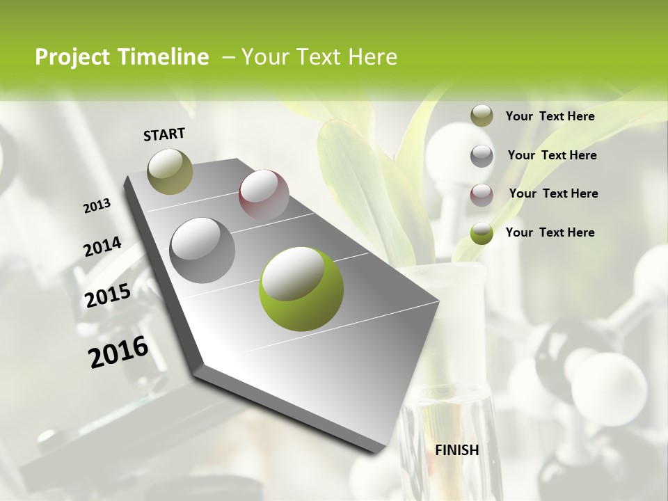 Construct Hand Model PowerPoint Template