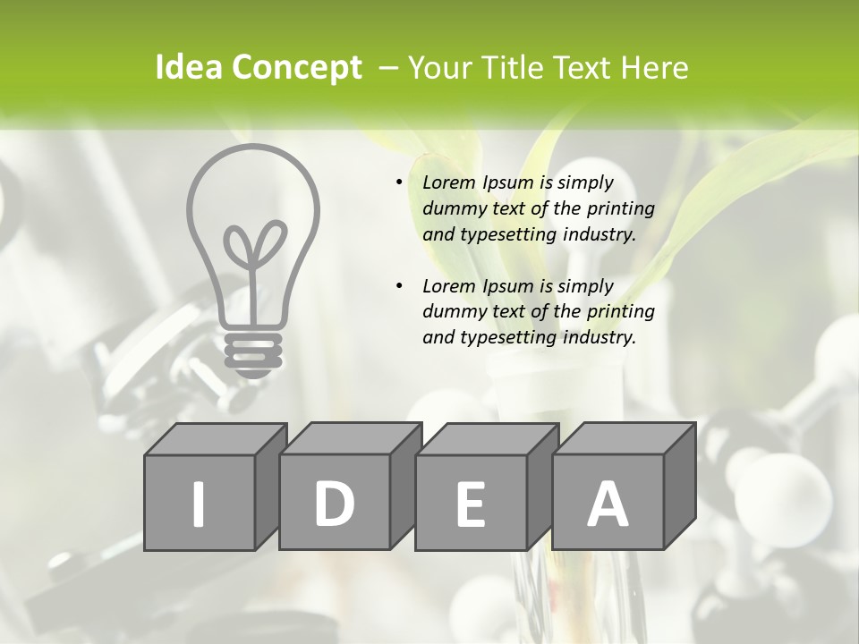 Construct Hand Model PowerPoint Template