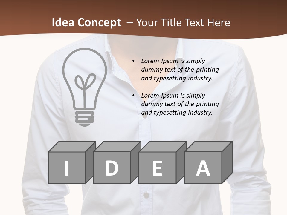 Finance Conceptual Holding PowerPoint Template