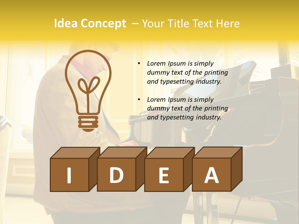 Loan Grass House PowerPoint Template