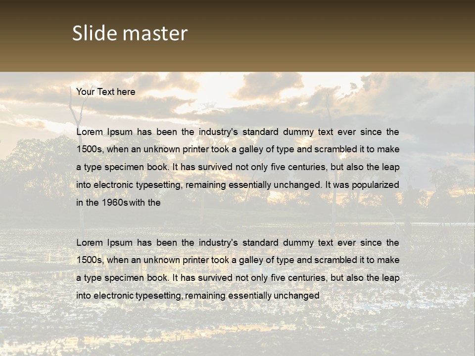 Garden Park Ownership PowerPoint Template